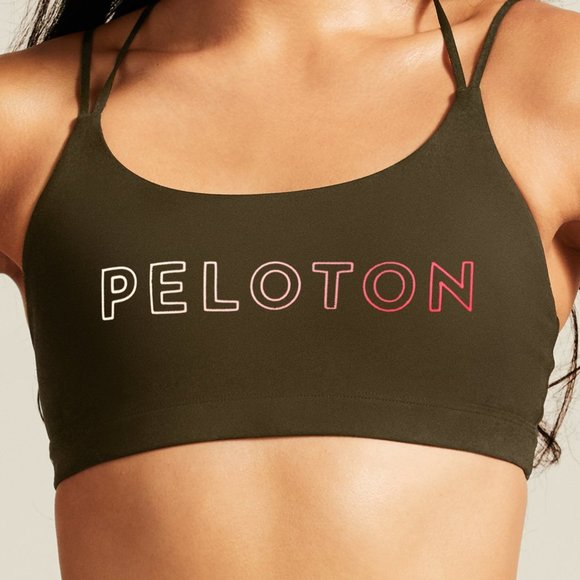 Peloton Other - NEW PELOTON Olive Speed Up Activewear Work out Strappy Logo Sports Bra 1X